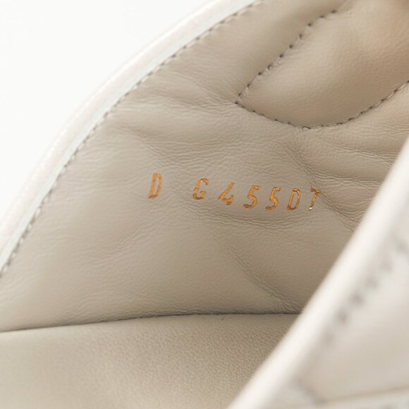 Chanel Light-Grey Lambskin Quilted CC Chain Velcro Dad Sandals - Picture 12 of 13